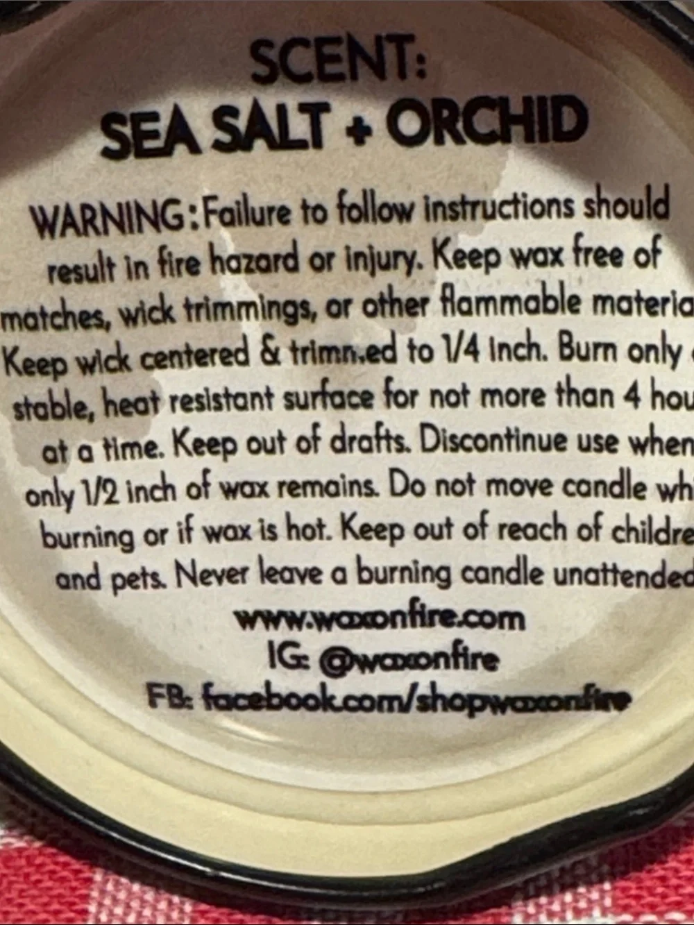 Wax On Fire Soy Candle